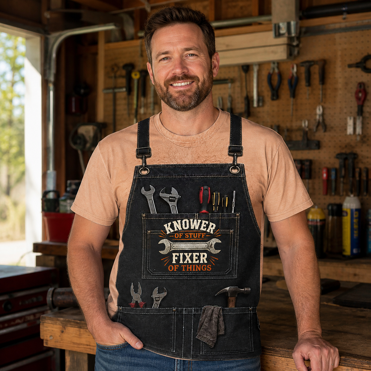 Personalized Printed Classic Tee,  Unique Gift for a Handyman or DIY Lover