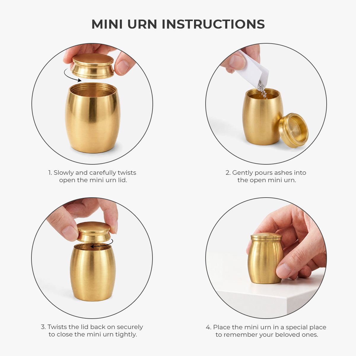 I'm Always With You Mini Urn - Personalized Memorial Gifts
