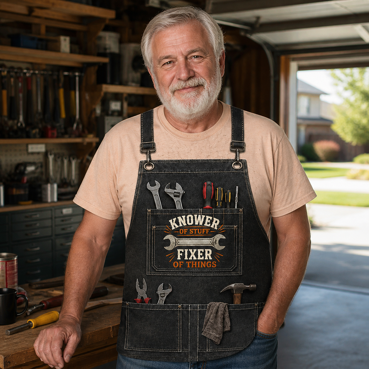 Personalized Printed Classic Tee,  Unique Gift for a Handyman or DIY Lover