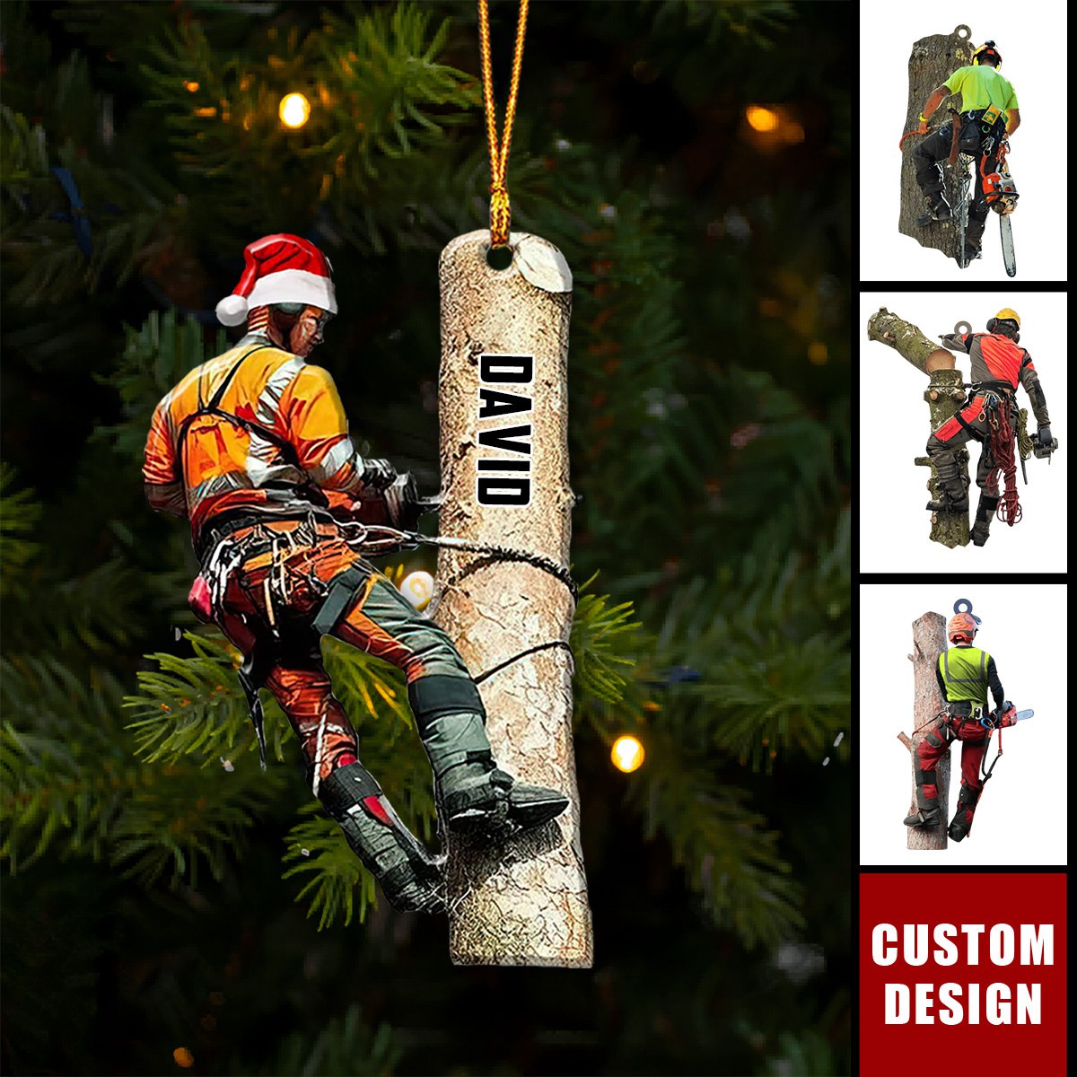 Personalized Arborist Christmas Ornament - Gift For Arborist