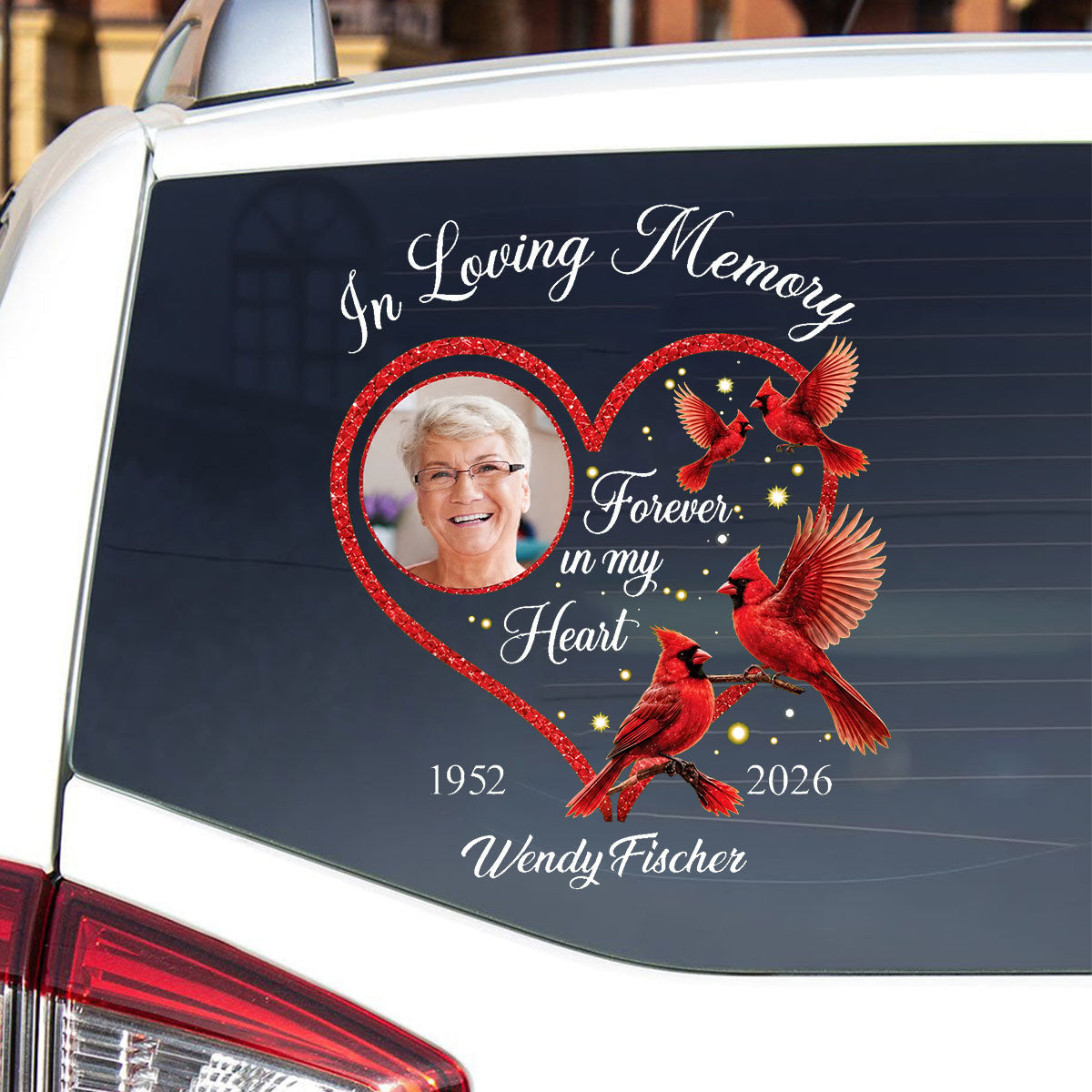 Cardinal A Beautiful Soul Never Forgotten - Personalized Decal