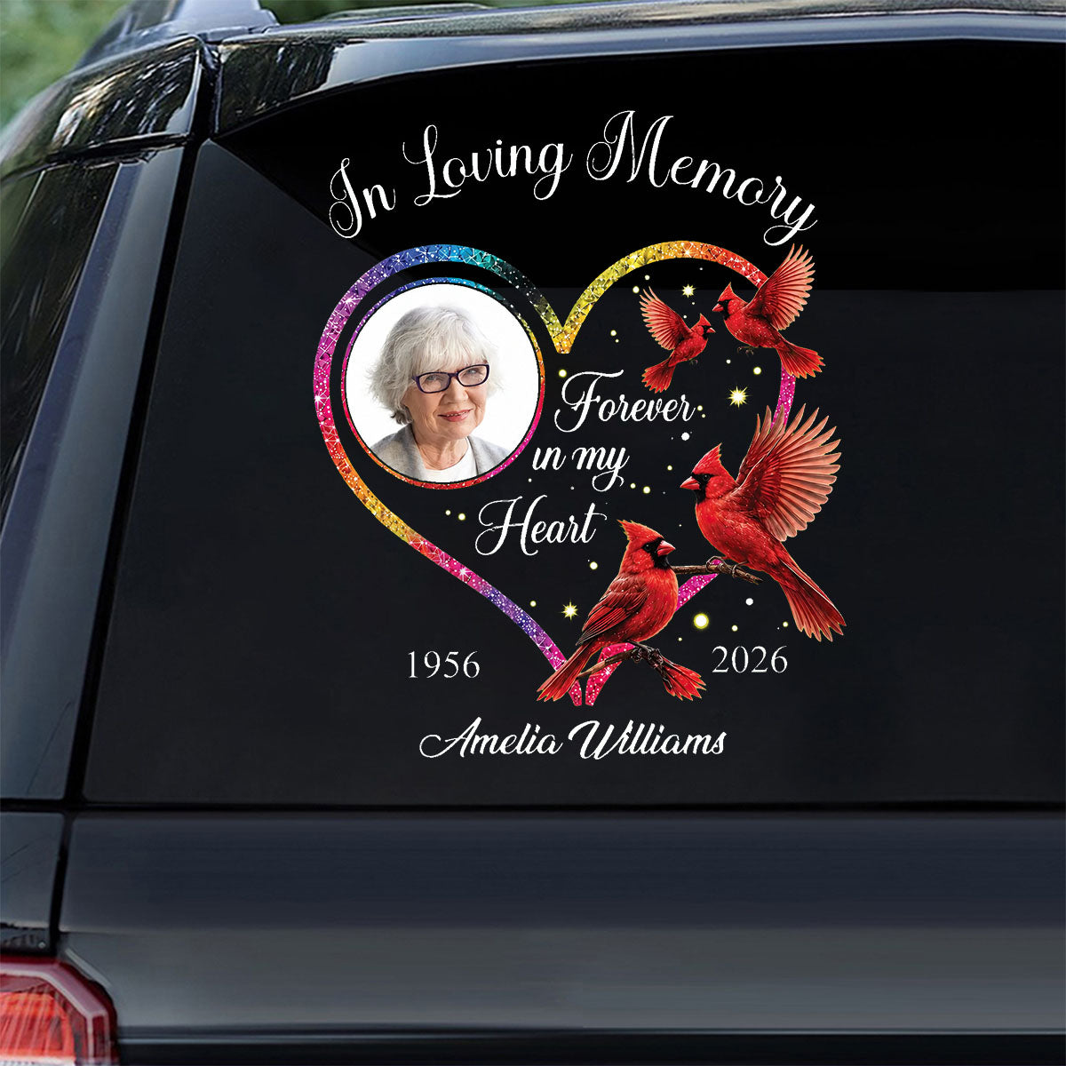 Cardinal A Beautiful Soul Never Forgotten - Personalized Decal