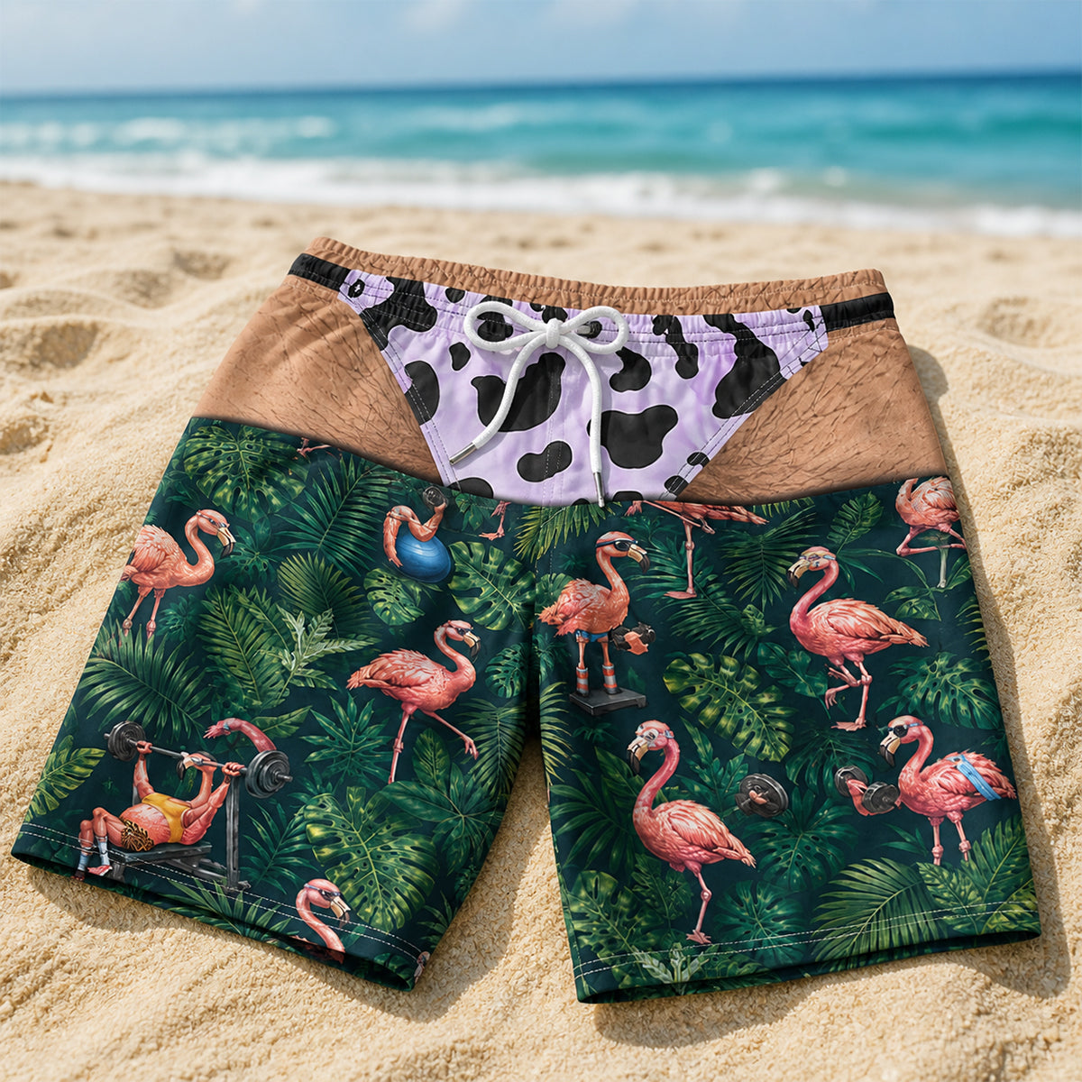 Custom Funny Patriotic Men Swim Trunks - Personalized Summer Vacation And Travel Gifts