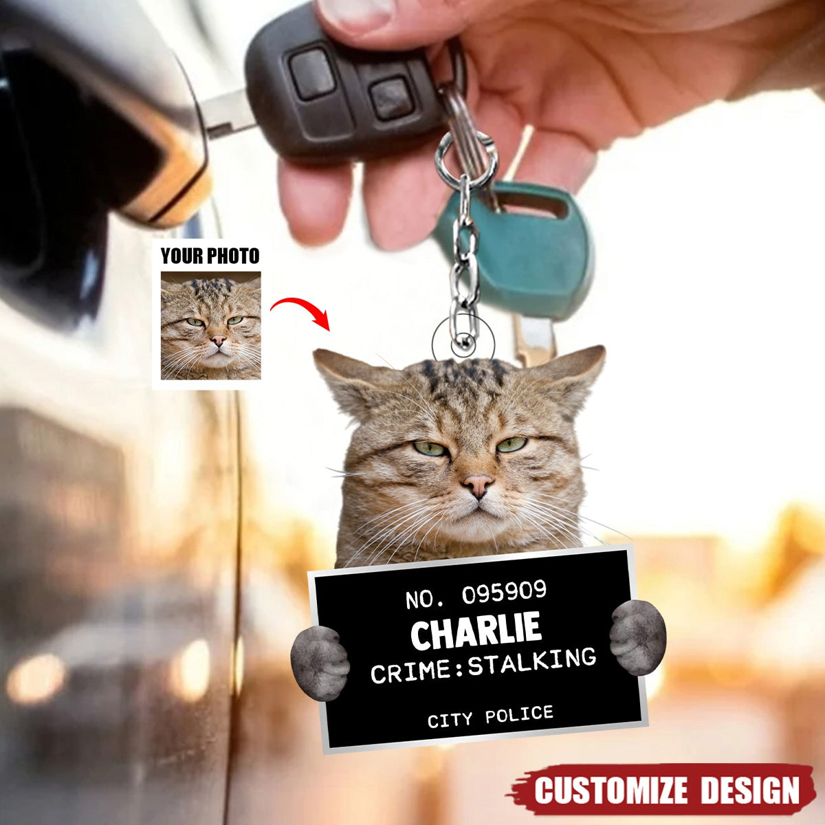 Custom Photo What Greater Gift Than The Love Of A Cat - Dog &amp; Cat Personalized Acrylic Keychain