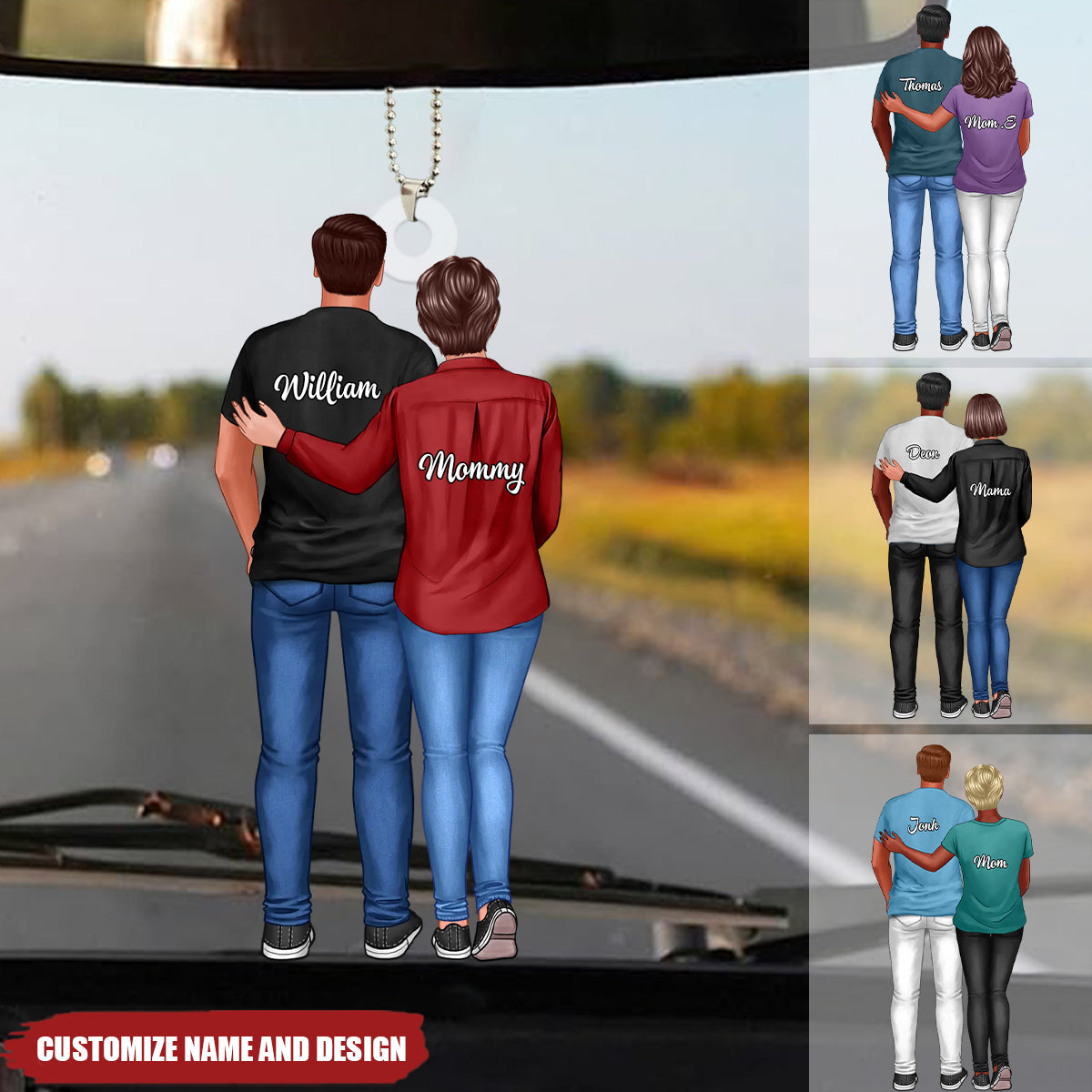 Heartfelt Father&#39;s Day Gift For Son, Grandson - Personalized Car Ornament