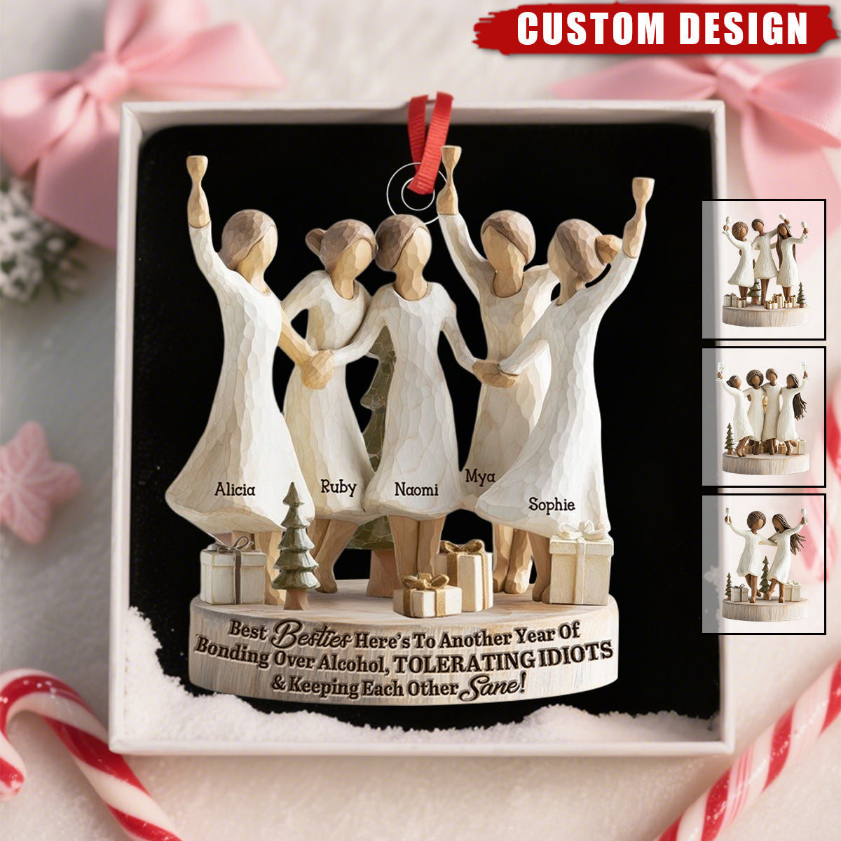 We&#39;ll Be Friends Until We&#39;re Old And Senile - Personalized Acrylic Ornament