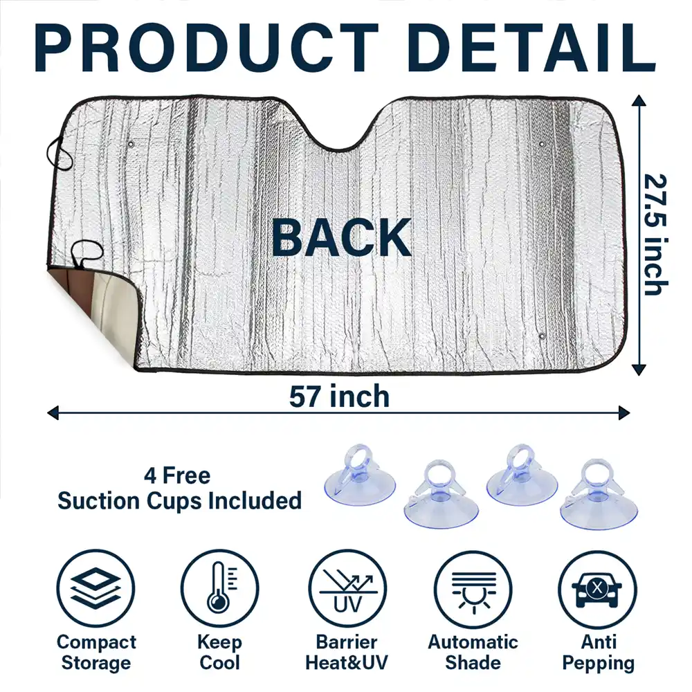 Stars And Stripes Dog On The Drive - Personalized Auto Sunshade