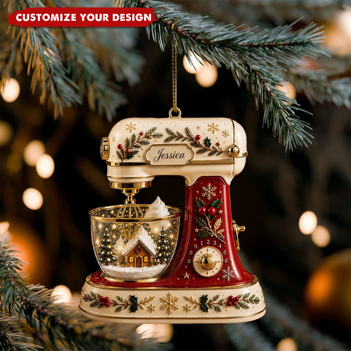 Personalized Stand Mixer Ornament-Baking Gift For Baker-New Release