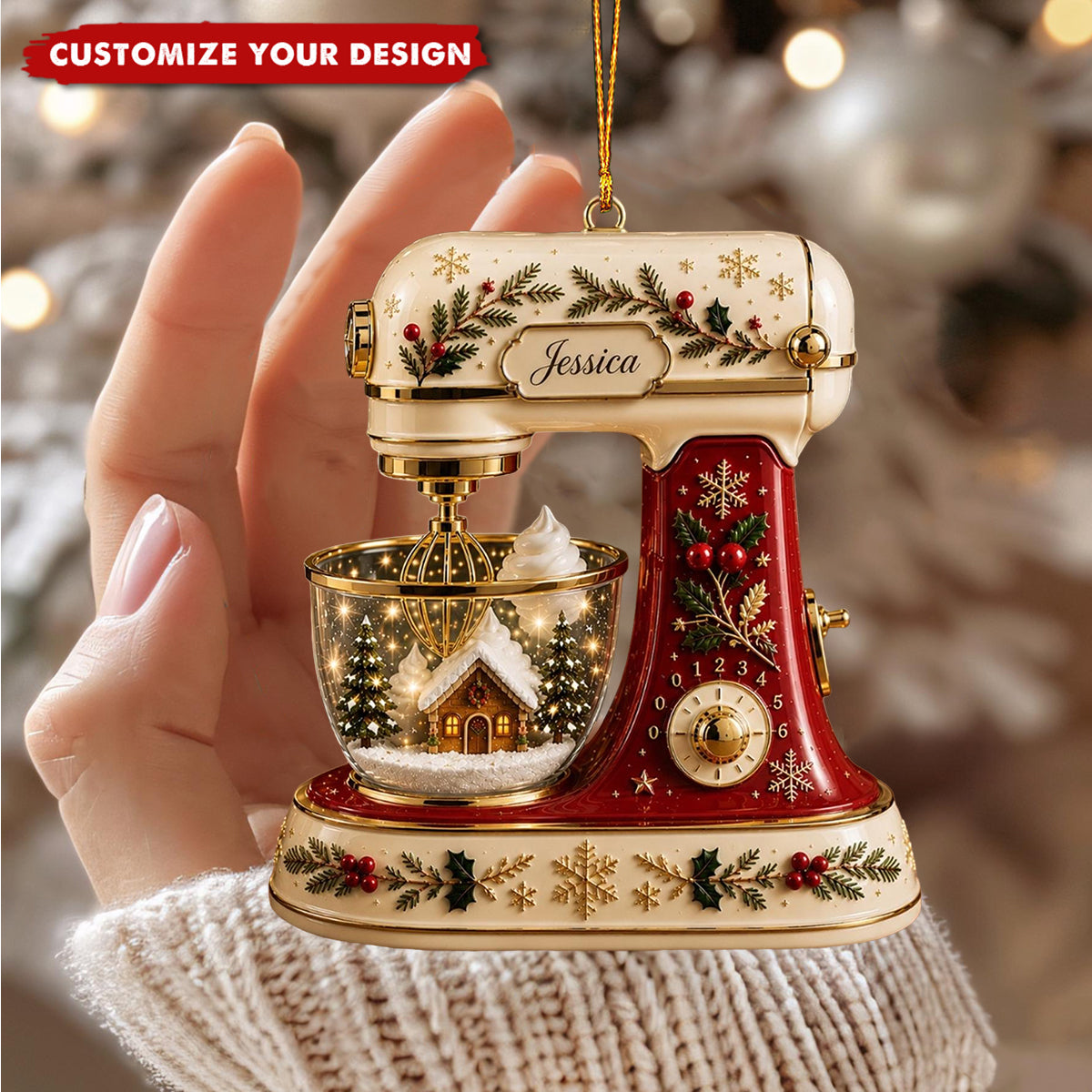 Personalized Stand Mixer Ornament-Baking Gift For Baker-New Release