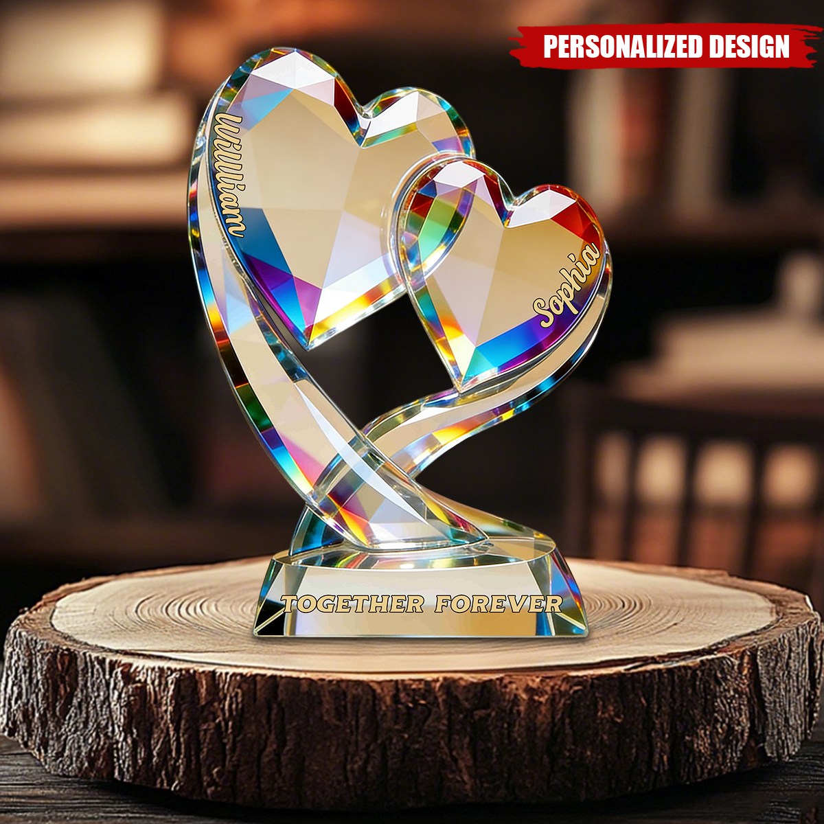 Together Forever-Personalized Couple Acrylic Plaque