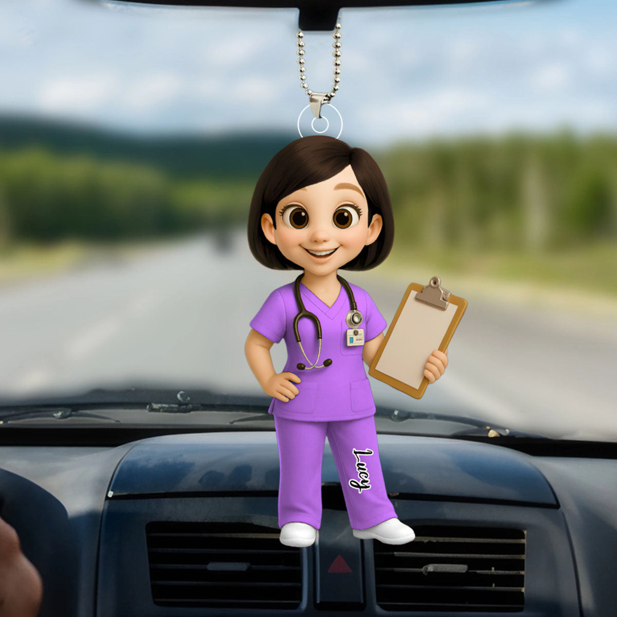 To My Favorite Nurse Personalized Car Hanging Ornament - Gift For Nurse