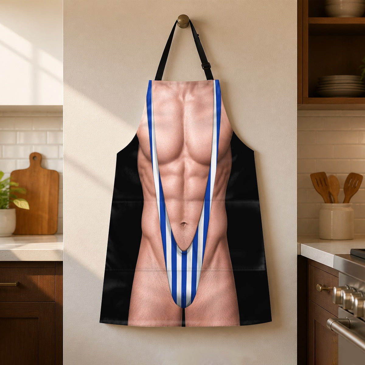 Custom Funny Patriotic Apron With Pocket - Personalized Birthday Gifts For Husband