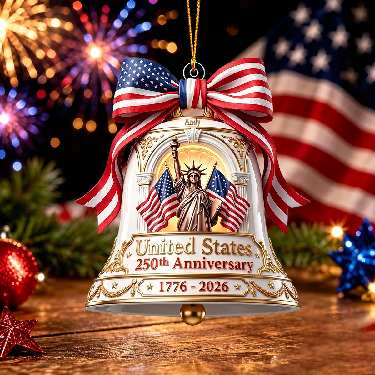 250th Anniversary of Americana Ornament Independence Day Gift