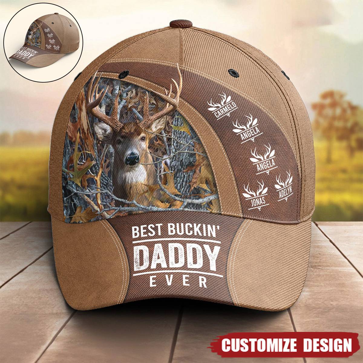 Best Buckin&#39; Dad / Grandpa Ever - Personalized Classic Cap