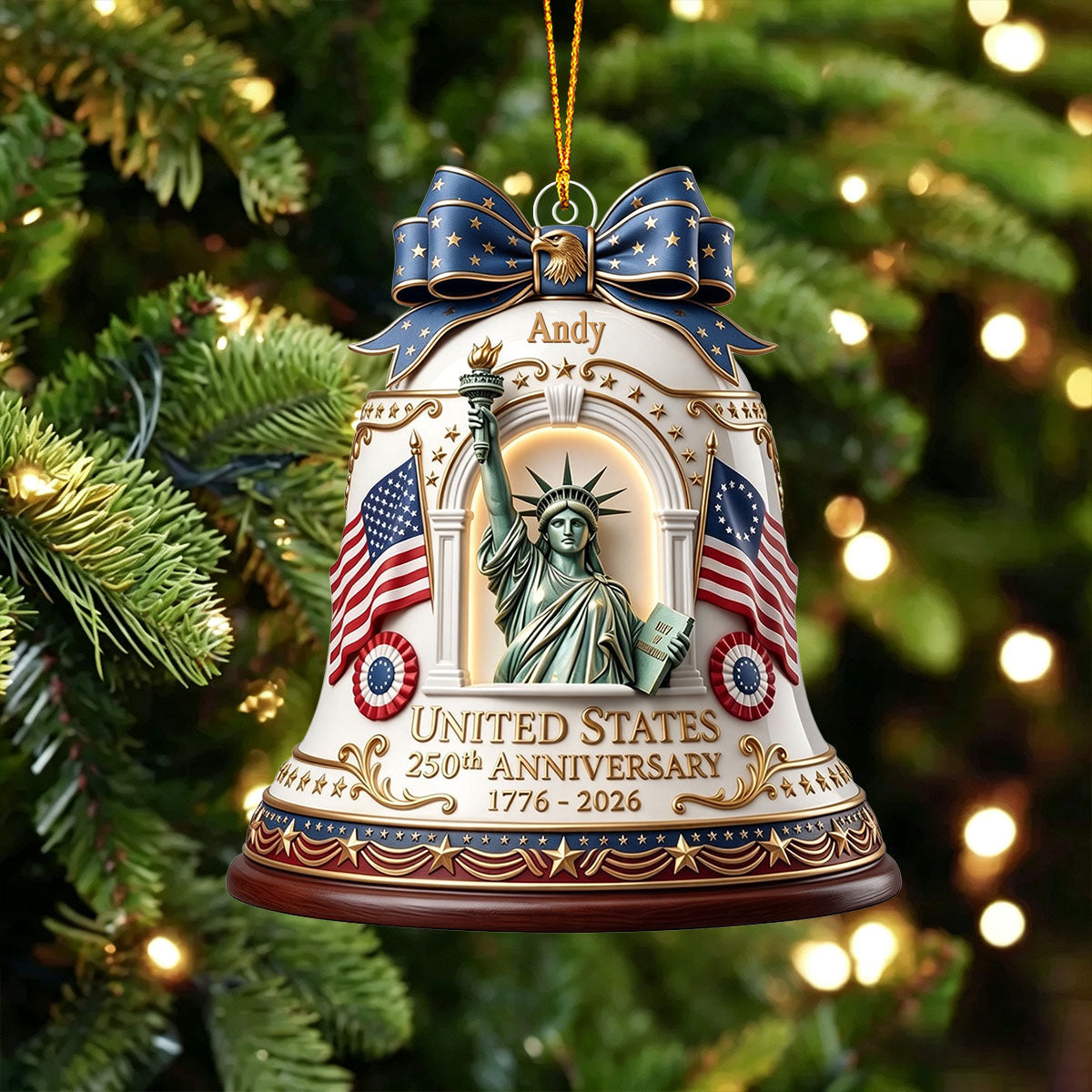 250th Anniversary of Americana Ornament Independence Day Gift