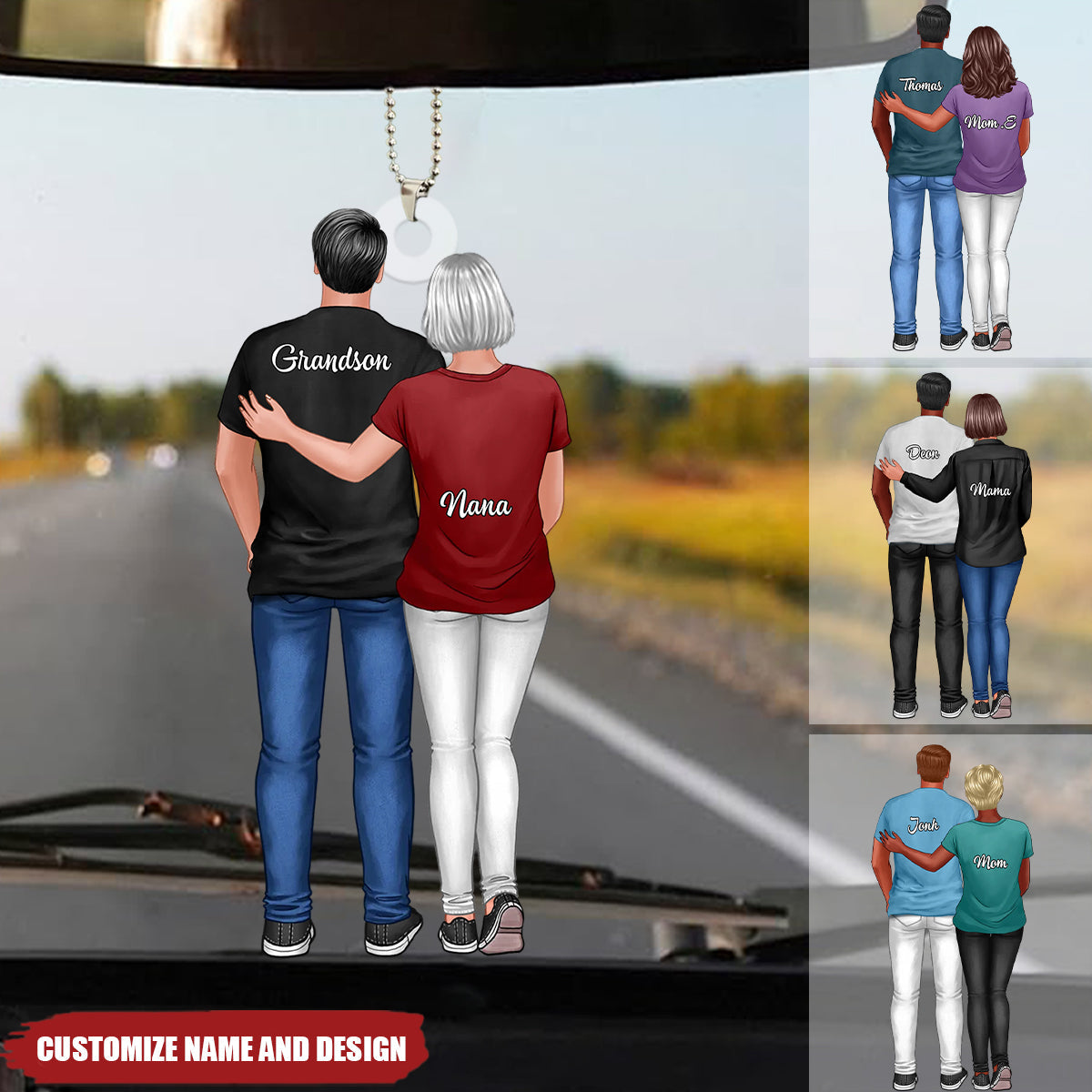 Heartfelt Father&#39;s Day Gift For Son, Grandson - Personalized Car Ornament