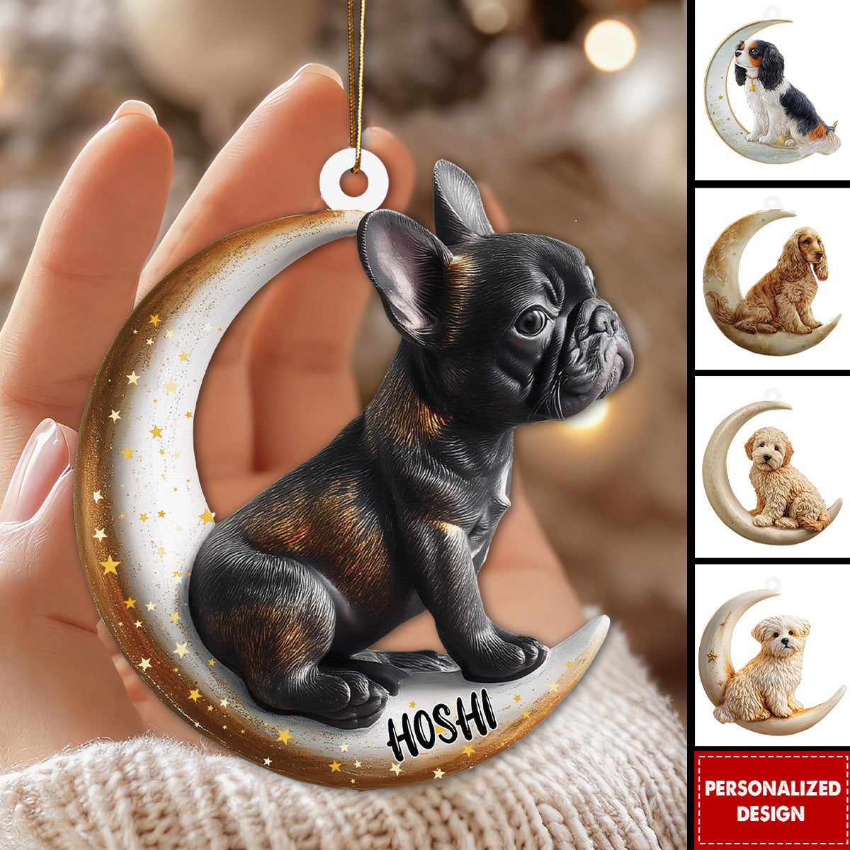 Personalized Cute Dog Acrylic Ornament