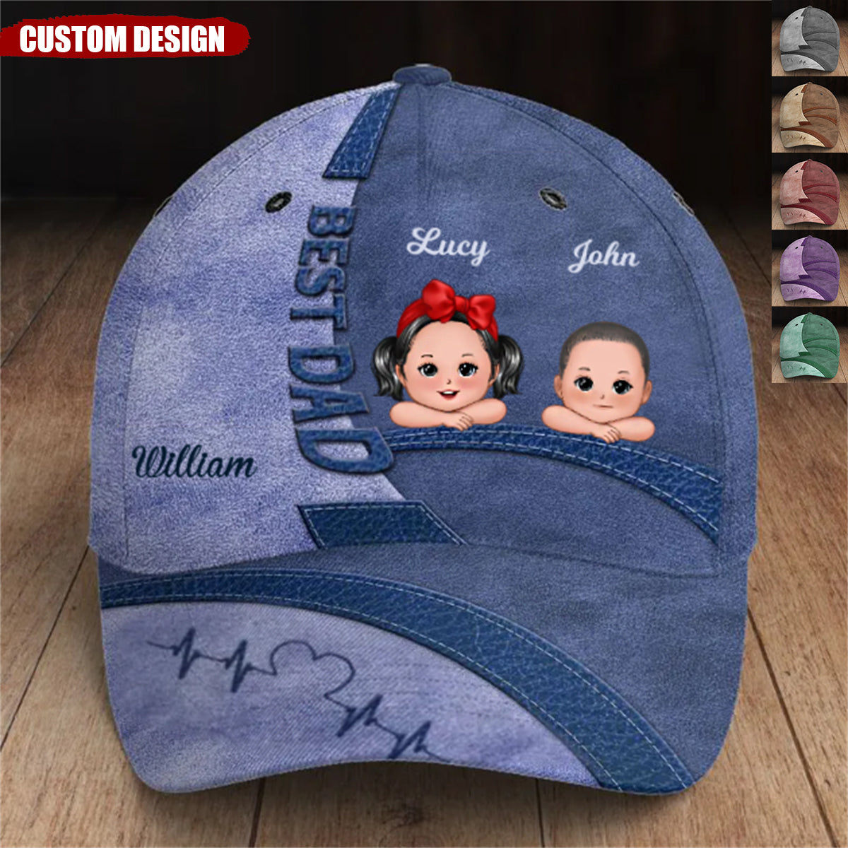 With A Dad Like You, Every Day Is Father&#39;s Day - Family Personalized Hat