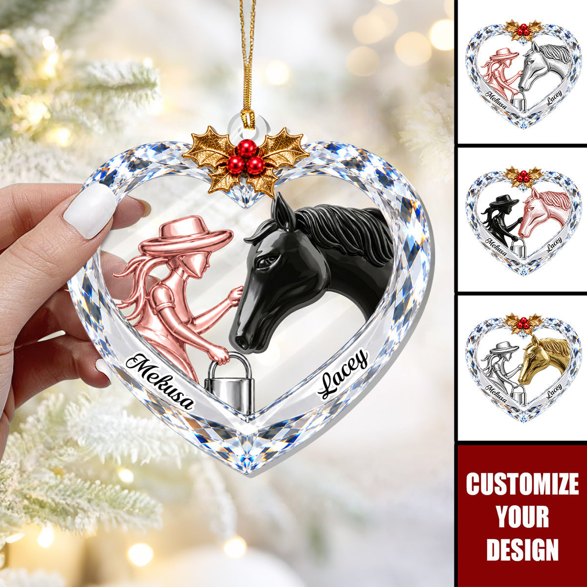 Forever Bound By Love - Personalized Acrylic Ornament