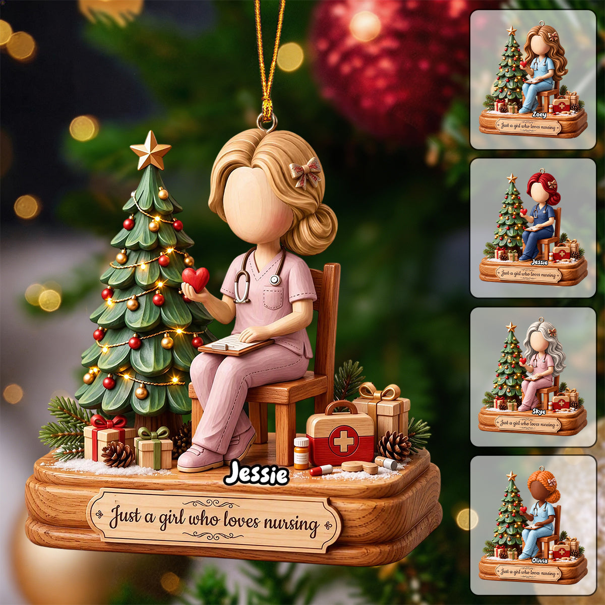 Nurse On Duty Acrylic Ornament - Personalized Christmas Gift For Nurses