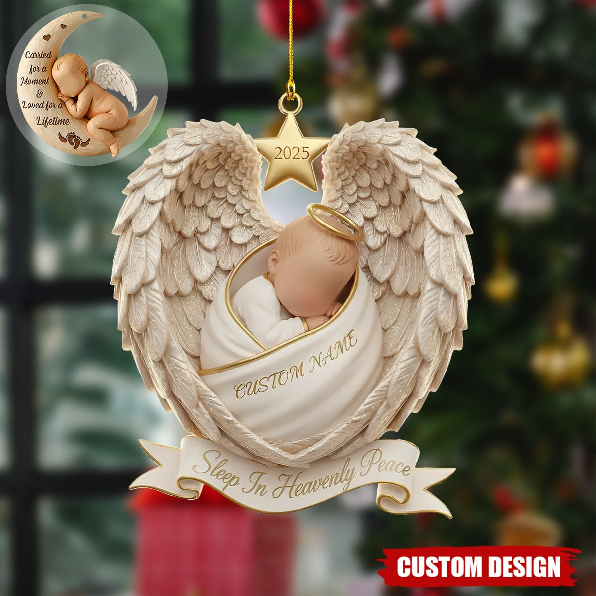 Personalized Baby Memorial Ornament - Gift for Baby Loss