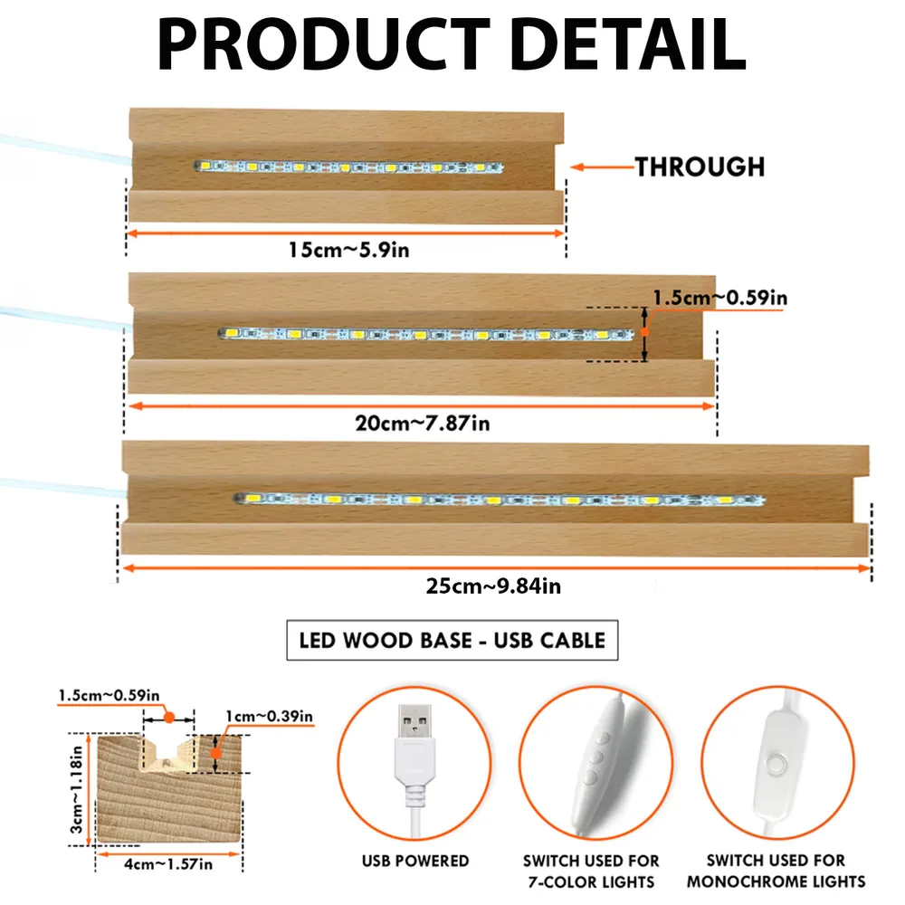 Heartfelt Father&#39;s Day Gift For Son, Grandson - Personalized Acrylic LED Night Light