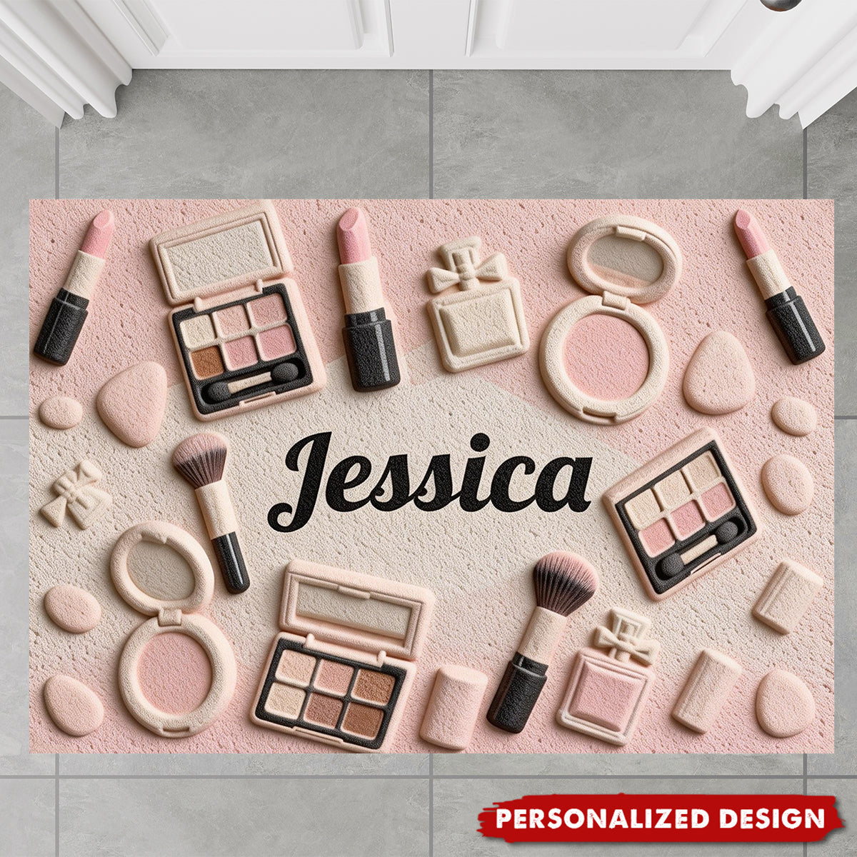 Personalized Makeup Lovers Doormat