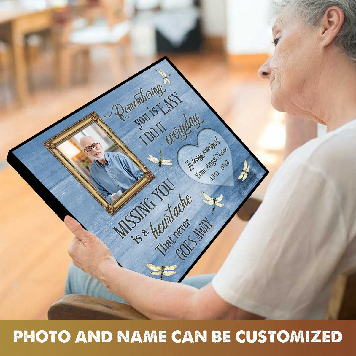 Heartfelt Personalized Memorial For Loved One Poster for Loss - 'Heaven in Our Home'