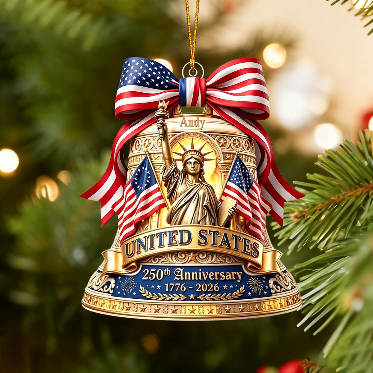250th Anniversary of Americana Ornament Independence Day Gift
