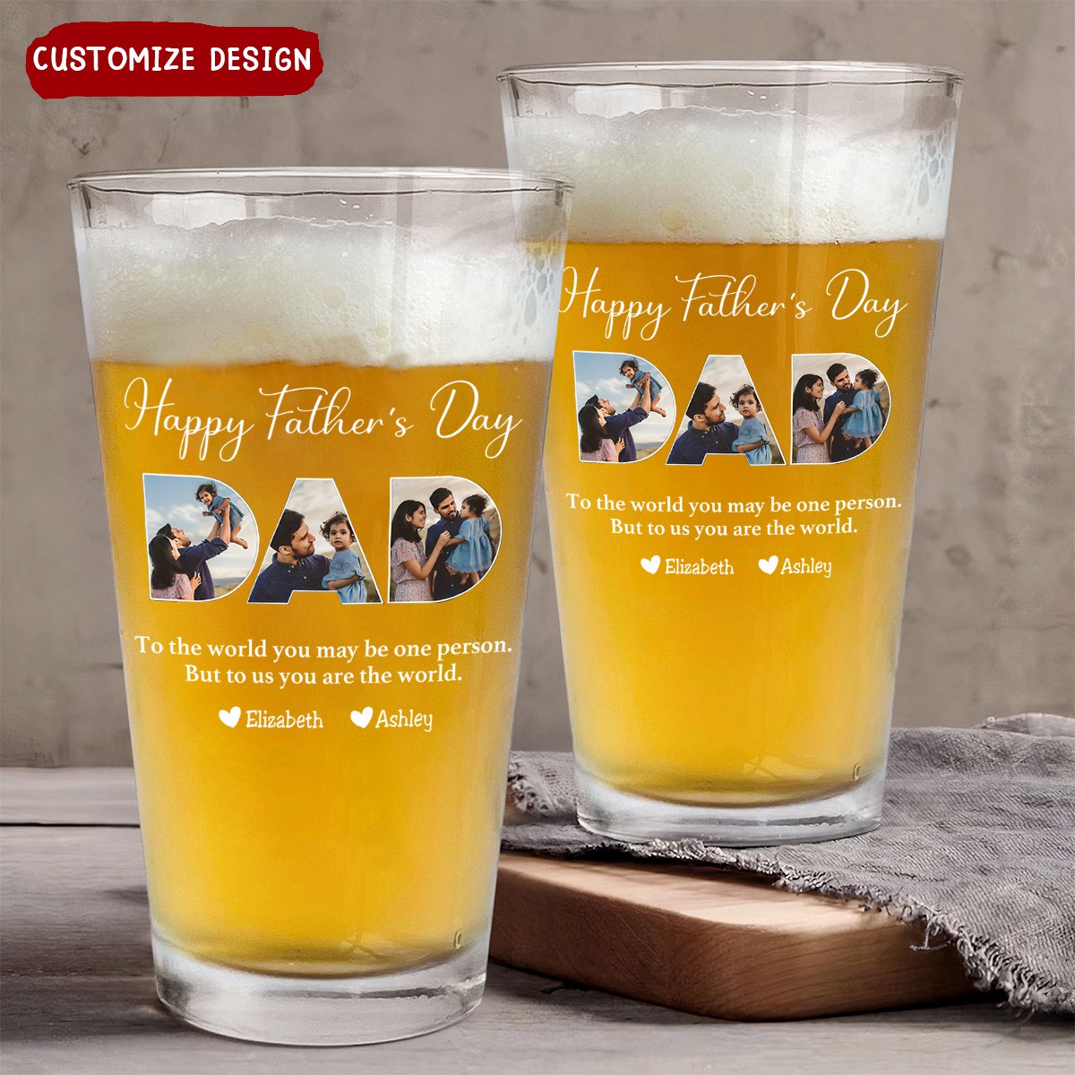 DAD To Me You Are The World - Gifts For Dad, Best Father&#39;s Day Gifts
