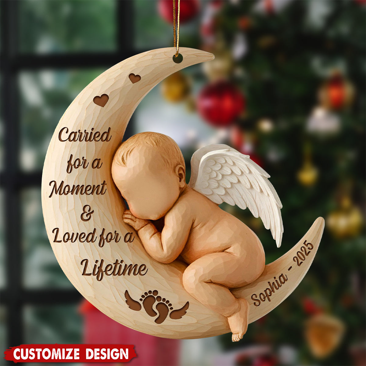 Personalized Baby Memorial Ornament - Gift for Baby Loss