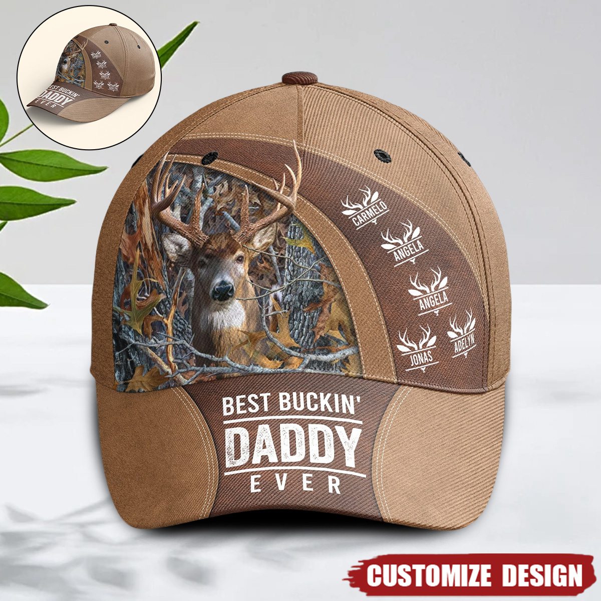 Best Buckin&#39; Dad / Grandpa Ever - Personalized Classic Cap