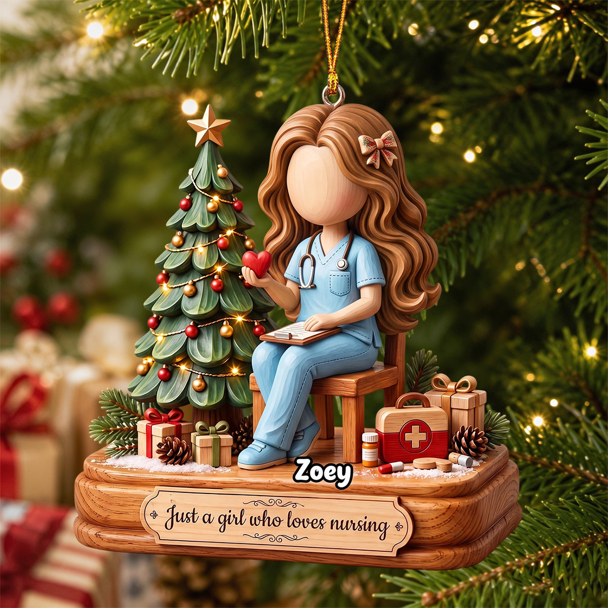 Nurse On Duty Acrylic Ornament - Personalized Christmas Gift For Nurses