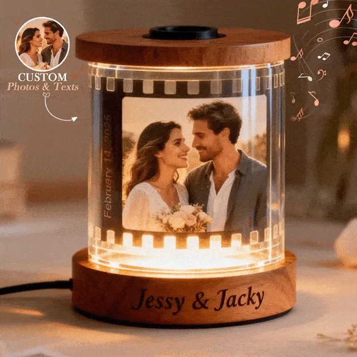 Personalized Music Film Night Light - Gift For Couples