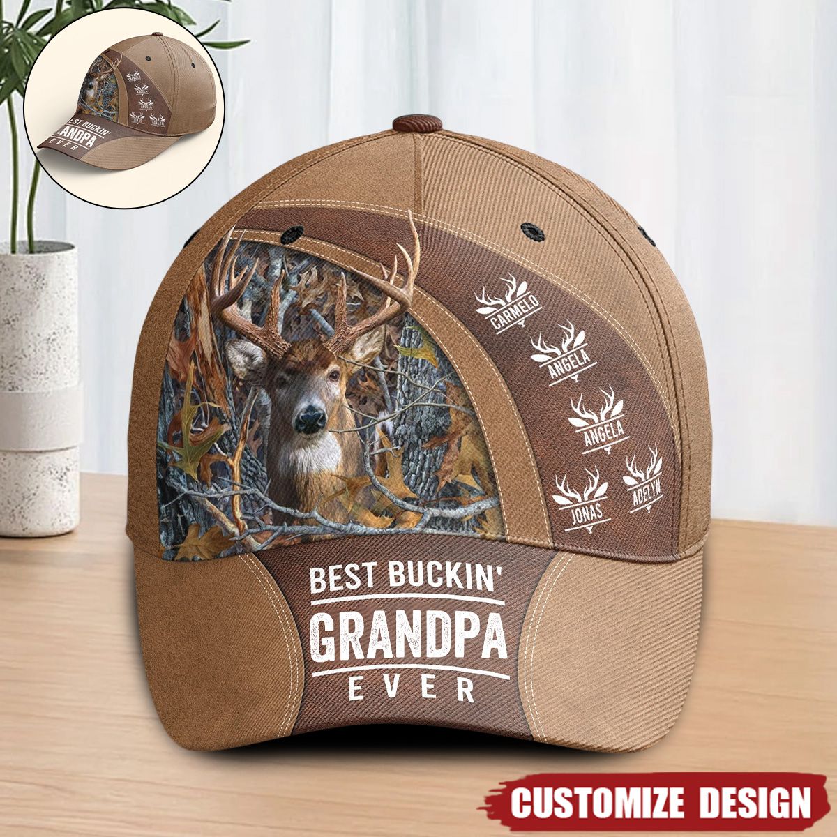 Best Buckin&#39; Dad / Grandpa Ever - Personalized Classic Cap