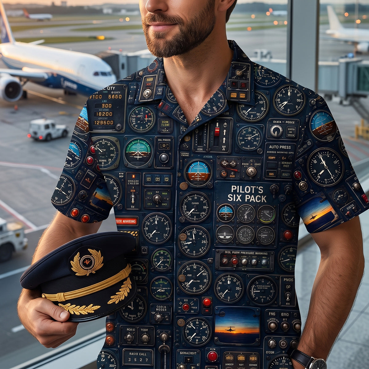 Six Packs of Pilots Hawaiian Shirt - Personalized Gifts For Pilots