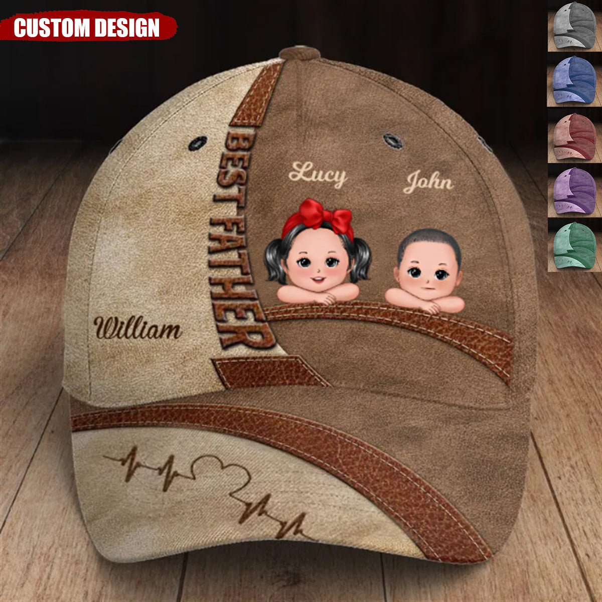With A Dad Like You, Every Day Is Father&#39;s Day - Family Personalized Hat