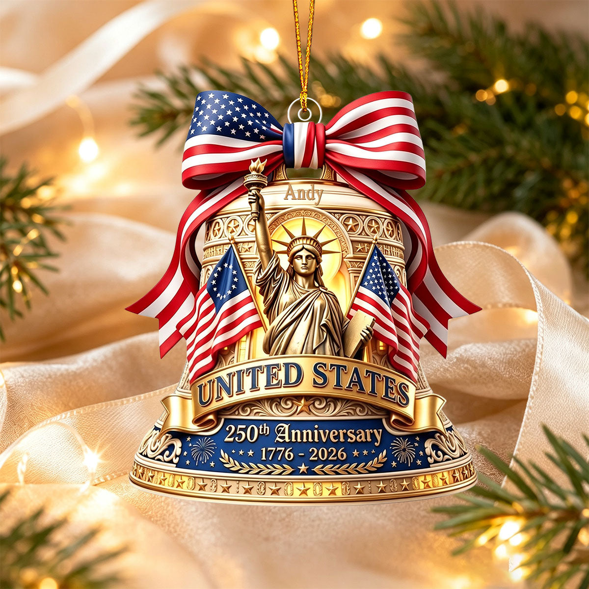 250th Anniversary of Americana Ornament Independence Day Gift