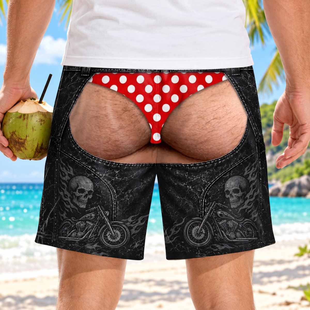 Custom Funny Patriotic Casual Shorts- Keep Cool And Ride On