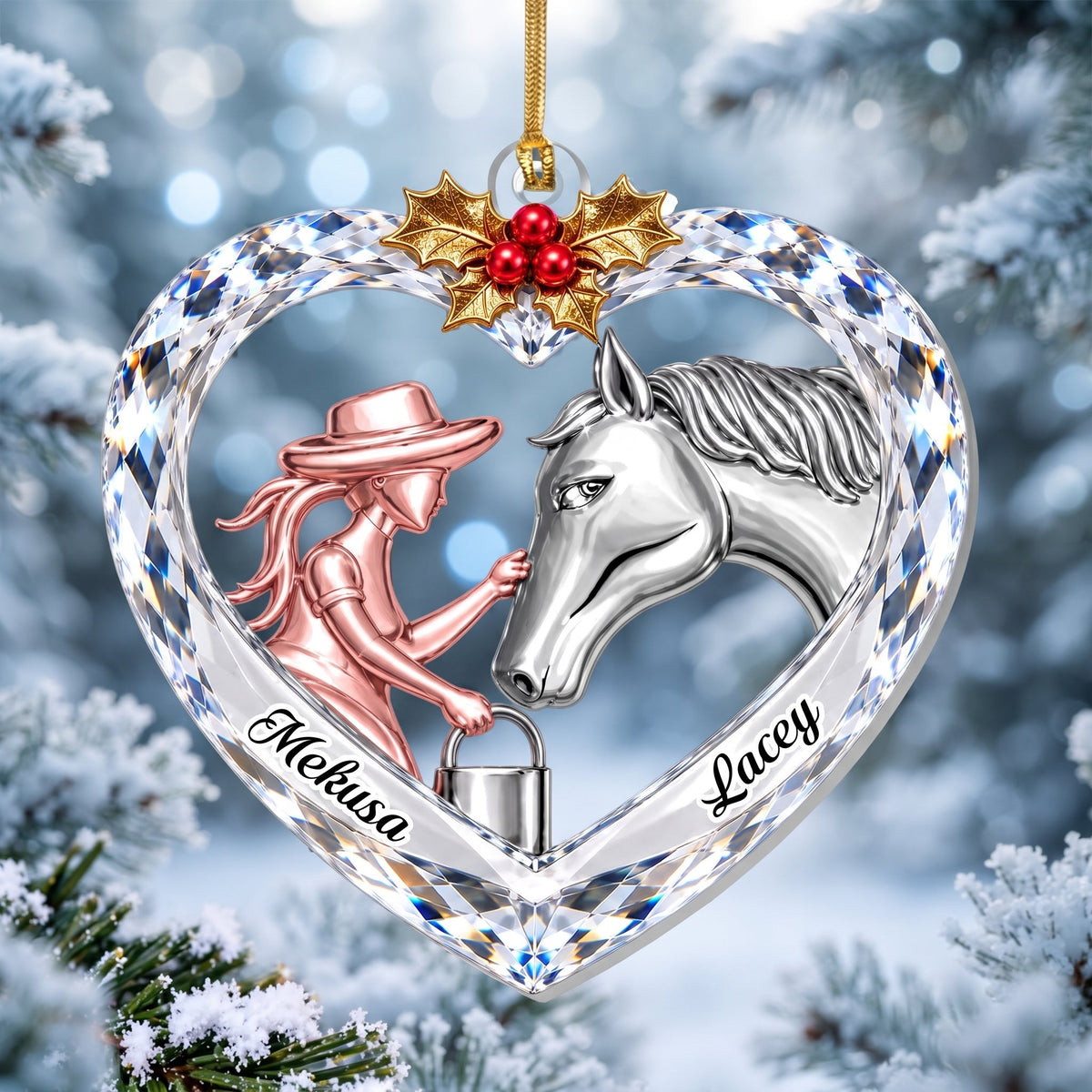 Forever Bound By Love - Personalized Acrylic Ornament