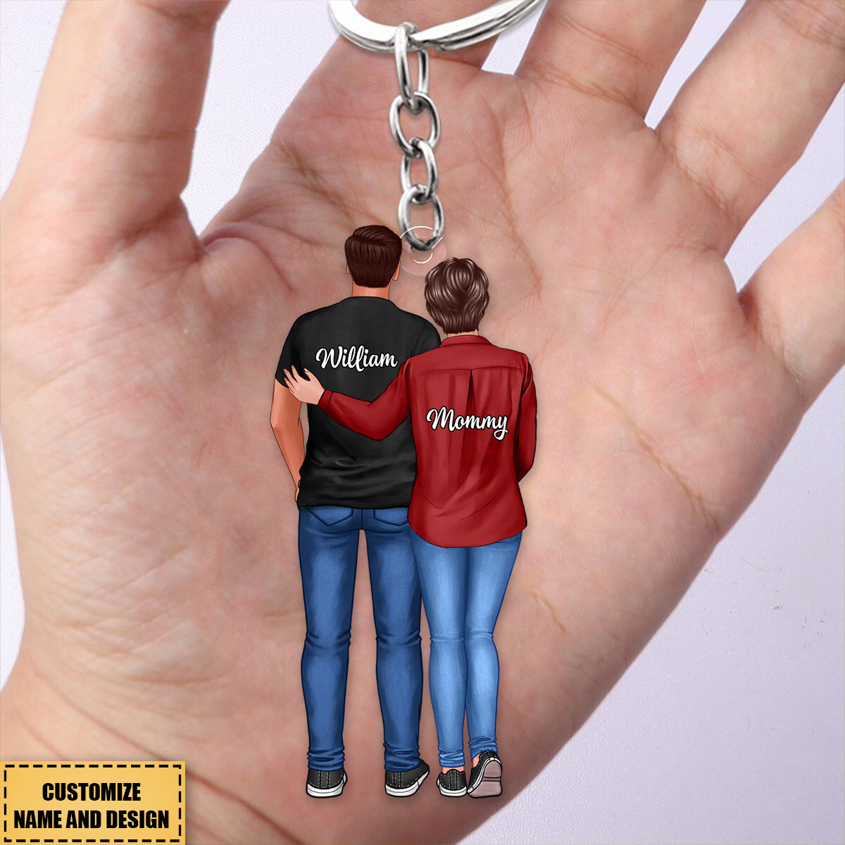 Heartfelt Father&#39;s Day Gift For Son, Grandson - Personalized Keychain