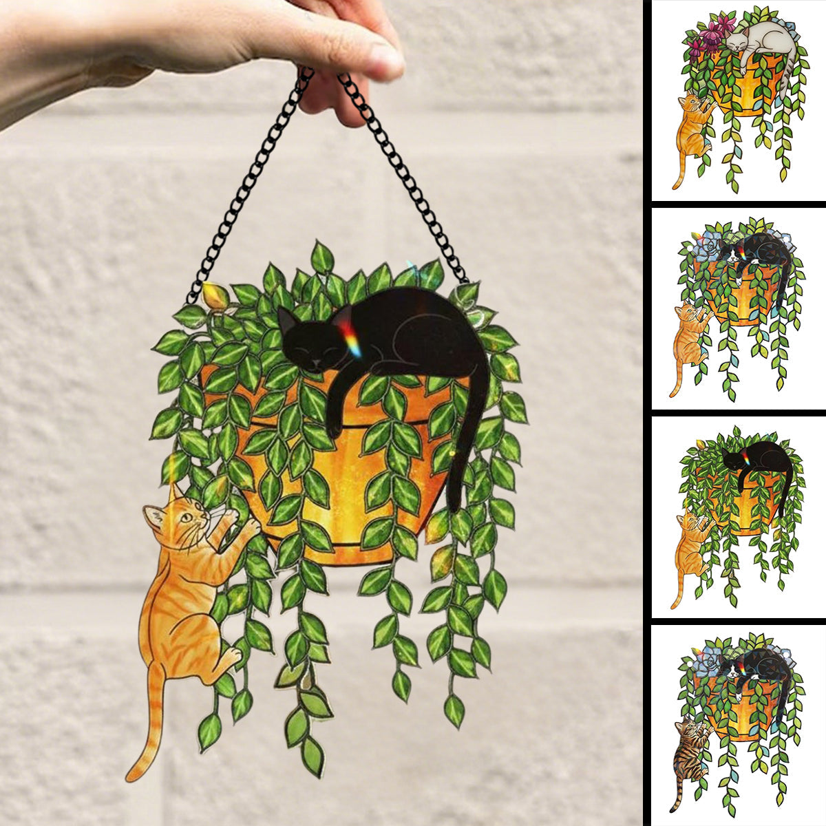 Cat Breed Suncatcher-Holographic Window Hanging for Cat Lovers