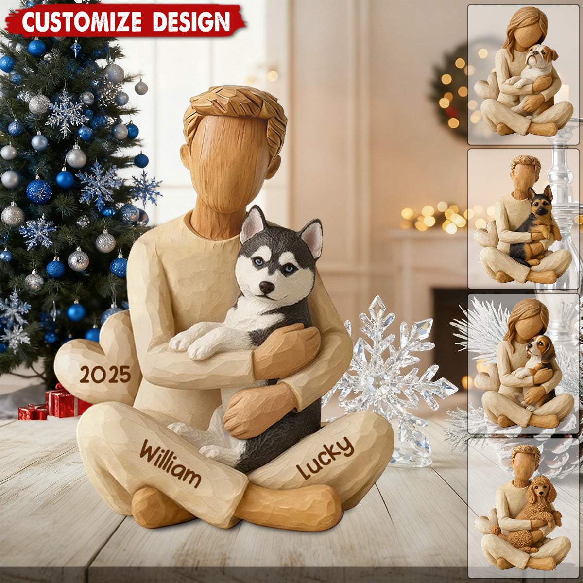 With My Dog - Personalized Acrylic Plaque - Gift For Dog Lovers