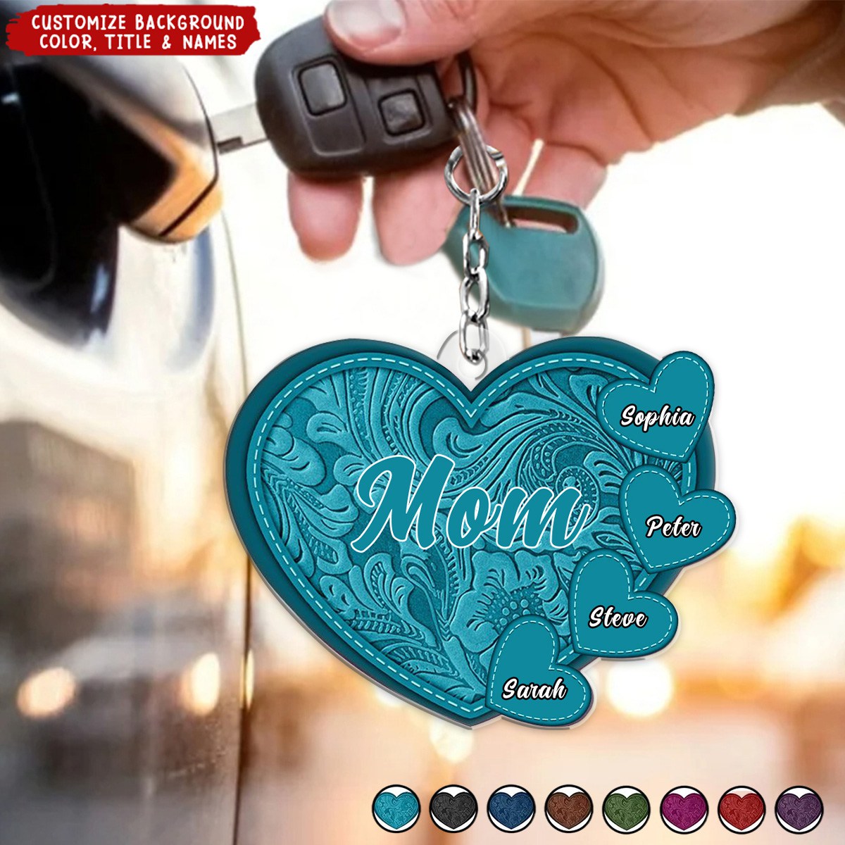 Grandma&#39;s Little Sweethearts - Personalized Cutout Acrylic Keychain