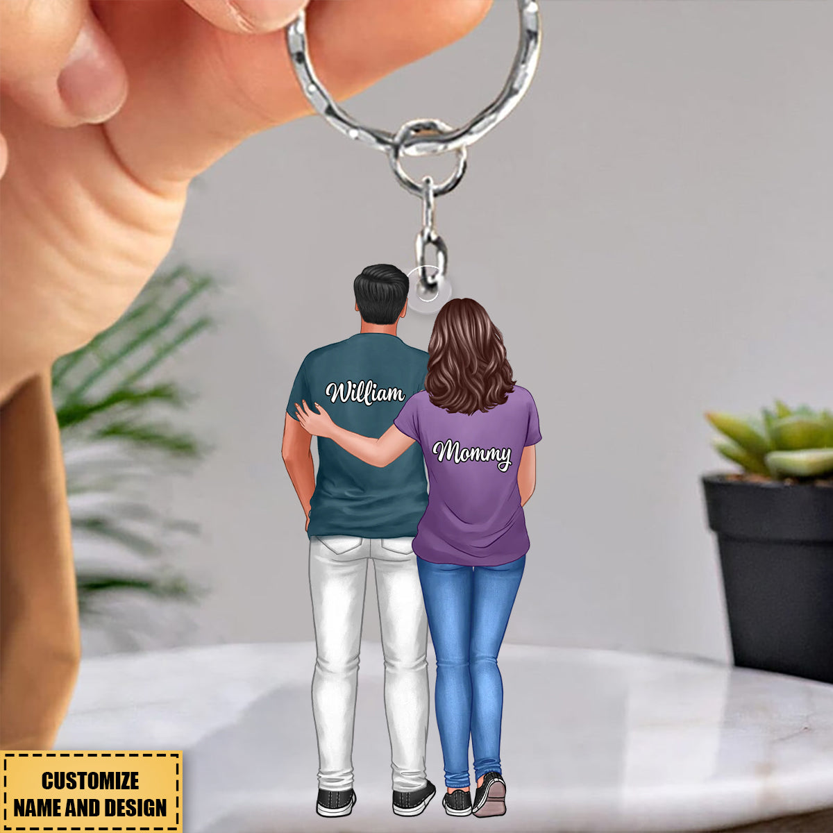 Heartfelt Father&#39;s Day Gift For Son, Grandson - Personalized Keychain