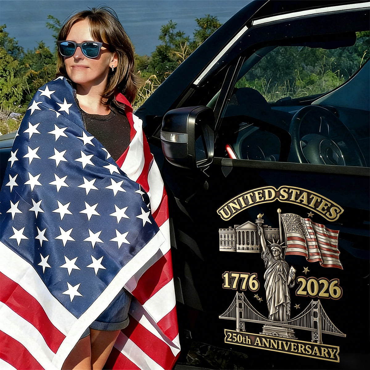 250th Anniversary - Car Window Decal Sticker