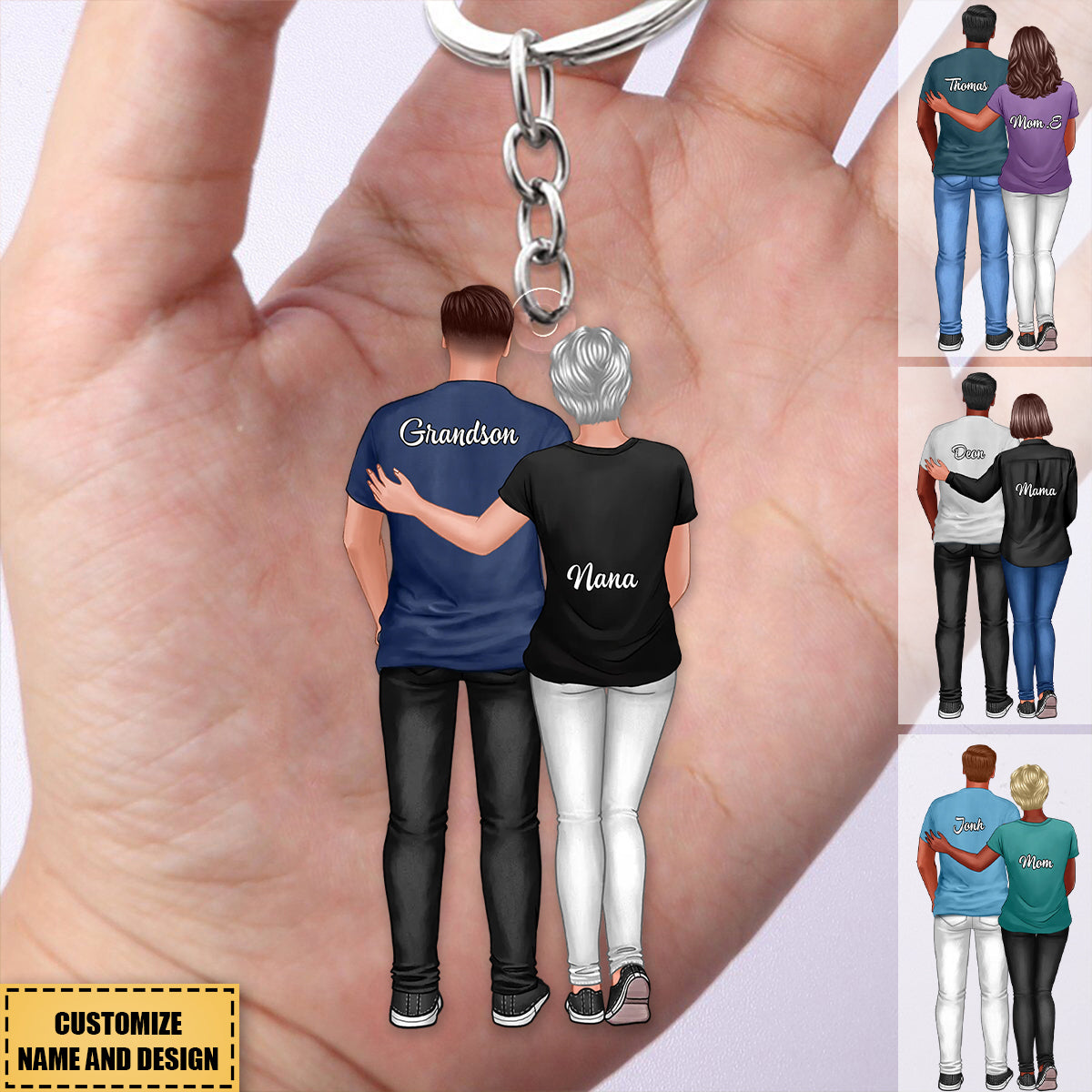 Heartfelt Father&#39;s Day Gift For Son, Grandson - Personalized Keychain