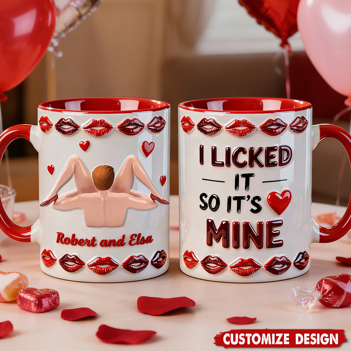 Funny Coffee Accent Mug - Personalized Gifts For Couple