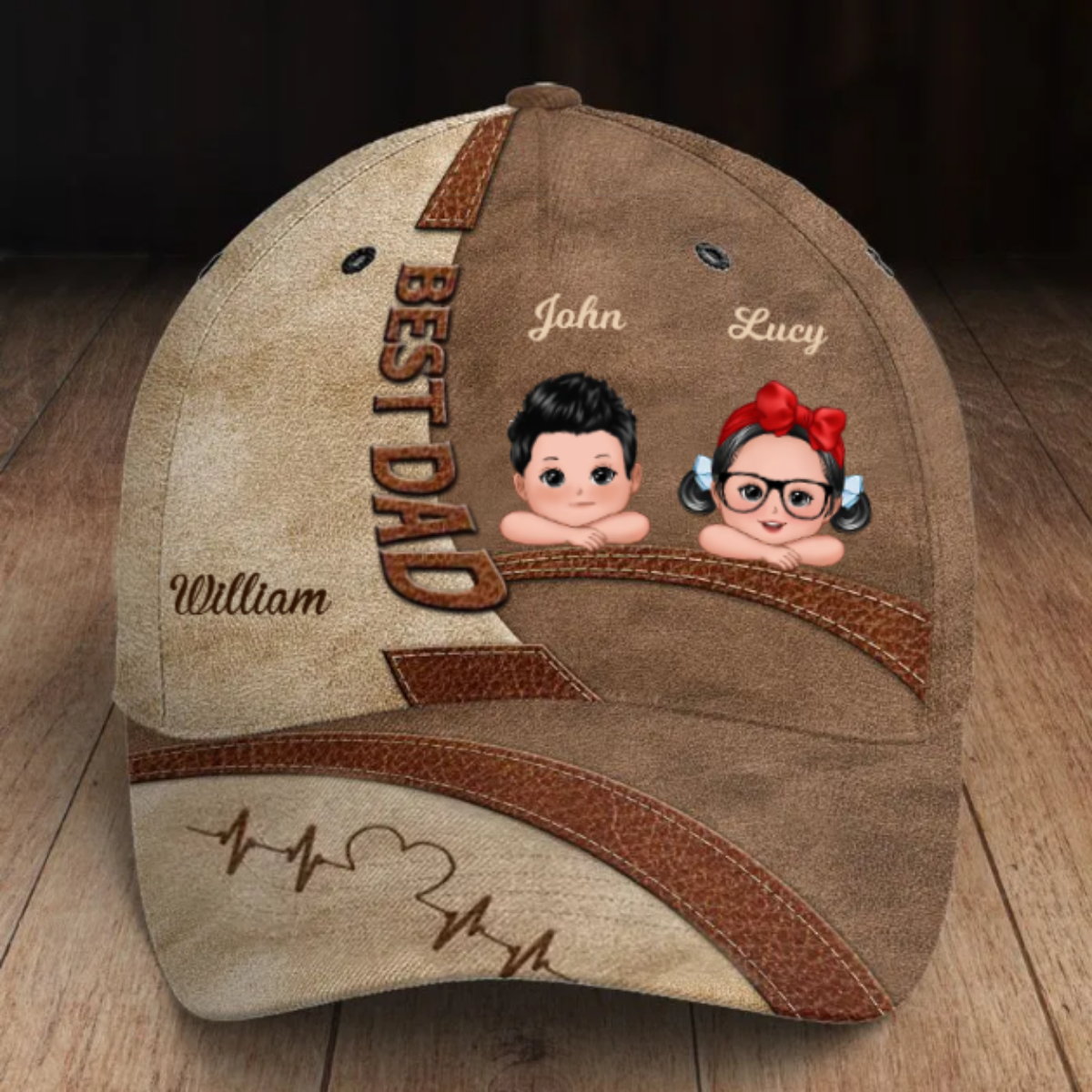 With A Dad Like You, Every Day Is Father&#39;s Day - Family Personalized Hat
