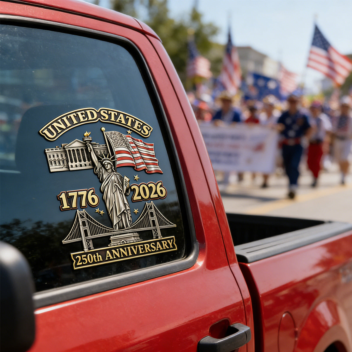 250th Anniversary - Car Window Decal Sticker